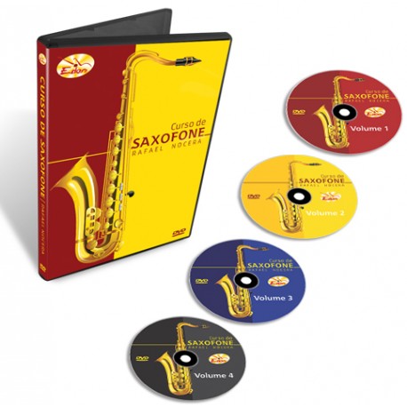 Coleção Curso de Saxofone em 4 DVDs