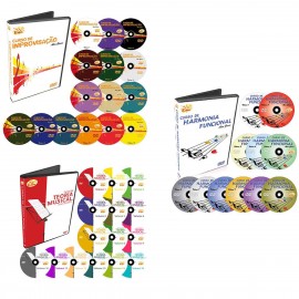 Coleção Teoria Musical+ Harmonia+ Improvisação Em 41 Dvds