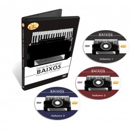 Coleção Baixos para Acordeon em 3 DVDs