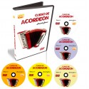 Coleção Curso Completo De Acordeon Para Iniciantes 5 Dvds