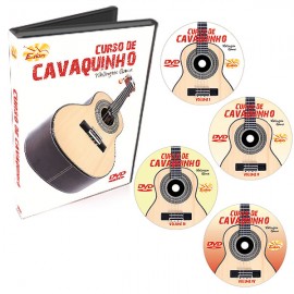 Coleção Curso de Cavaquinho em 4 DVDs