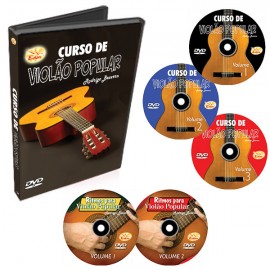 Coleção Curso de Violão em 5 DVDs