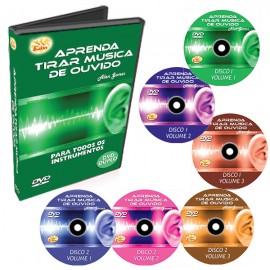 Coleção Aprenda Tirar Música de Ouvido em 6 DVDs